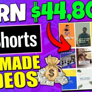 How To Make Money On YouTube Shorts In 2023 With PRE MADE VIDEOS ($50,000 Niche)