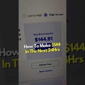 How To Make $144+ In The Next 24hrs SIMPLE MAKE MONEY ONLINE SIDE HUSTLE #Shorts
