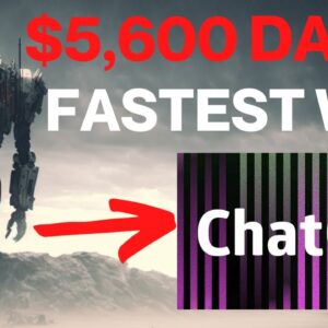 $5,600 Daily With Chat GPT Secret Method (Fastest Way TO MAKE MONEY ONLINE)